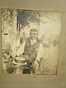 um 1880 antikes Foto von B.M. Herr, Salunga, Lancaster, PA - MENNONITE MAN - Bild 1 von 4