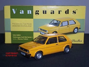 CORGI VA12001 VANGUARDS VOLKSWAGEN VW GOLD MK1 MARINO YELLOW DIECAST MODEL CAR - Picture 1 of 1