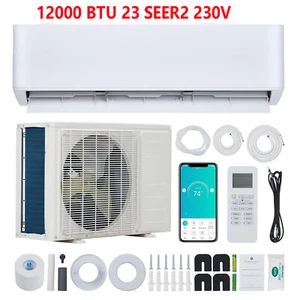 12000BTU Mini Split AC/Heating System 23 SEER2 230V Air Conditioner WiFi Smart - Picture 1 of 9