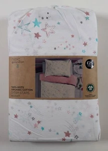 NEXT DITSY STARS ORGANIC COTTON BEDDING BEDSET KIDS GIRLS TODDLER SINGLE DOUBLE - Picture 1 of 11