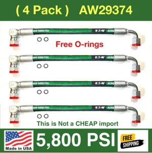 (4PK) AW29374 -5800psi XTREME-DUTY -EATON Hose- for JOHN DEERE AW29374 - Picture 1 of 16
