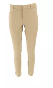 Isaac Mizrahi Live! Petite Ponte Knit Ankle Pants , Sand , Petite 12 - Picture 1 of 4