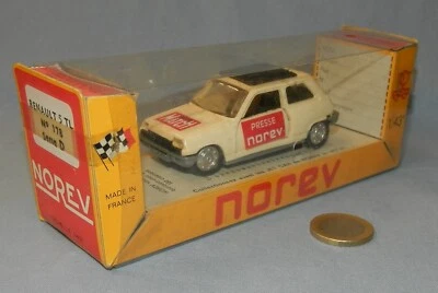 Norev Plastigam série D réf 178 : Renault 5 TL en version "Paris Match" Presse - Photo 1/4