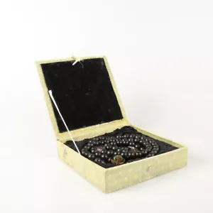 VINTAGE LARGE CHINESE WOOD BEAD NECKLACE 200 CM. - Picture 1 of 8