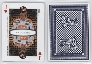2009 Wheels Main Event Playing Cards Blue Joey Logano #JH Rookie RC