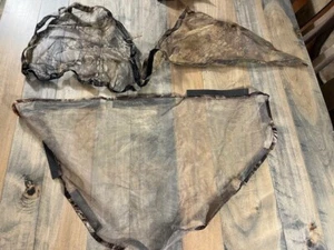 Set of 3 camo hunting face / neck netting garments - Picture 1 of 4