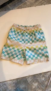 Art Class Boy’s Checkered Swim Trunk Shorts Sz 6/7 - Picture 1 of 10