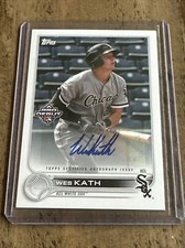 Wes Kath 2022 Topps Pro Debut Base Auto Autograph PD-63