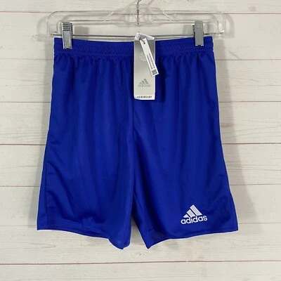 Pantalones Cortos Atléticos Adidas Niños Fútbol XL Azul Ligeros Tirar con Cordón Nuevos Foto 1 de 4