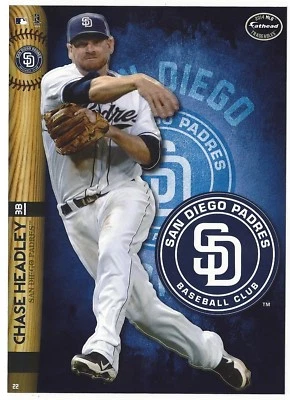CHASE HEADLEY FATHEAD TRADEABLES SAN DIEGO PADRES REMOVABLE STICKER 2014 #22 - Image 1 of 4