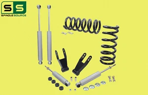 Kit de bobinas de caída de 2""/1""-2"" + grilletes + amortiguadores para 88 - 98 Chevrolet GMC C1500 V8 - Imagen 1 de 1