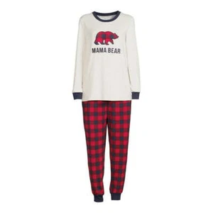 Dearfoams Women's Mama Bear Family 2-Piece Pajama Set Size M (8-10) NEW - Picture 1 of 6