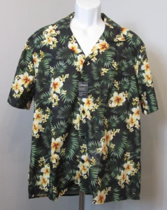 NWT Hisdern Hawaiian Shirt Men Size L Chest 48 Button Up Short Sleeve 308-34179 - Picture 1 of 5