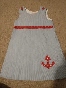 TeeTot's Boutique 5/6 Girls sailor dress cute - Picture 1 of 3
