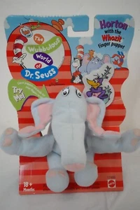 6 Zoll Horton hört ein Who & Vogel Plüschtier Stofftier Fingerpuppe Mattel 1997 - Bild 1 von 2