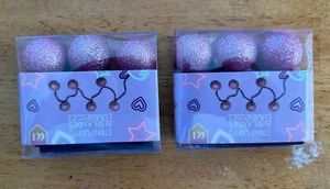 Lot 2 boxes Pink Balls Operated LED Indoor String Lights - Picture 1 of 3