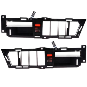 Black Interior Front Door Handle LH RH Set Pair for Chevy Pickup Truck Suburban - Picture 1 of 9