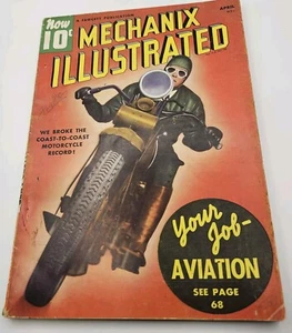 MECHANIC ILLUSTRATED MAGAZINE APRIL 1940 WE BROKE THE COAST TO COAST M/C RECORD - Foto 1 di 11