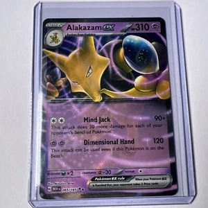 Alakazam ex 065/165 Escarlata y Violeta 151 Doble Raro Holo Pokémon Juego de Cartas Coleccionables 2023 Casi Nuevo - Imagen 1 de 2