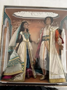 Disney 17 Zoll Jasmin und Aladdin limitierte Auflage Puppe Set-Live Action Film - Bild 1 von 9