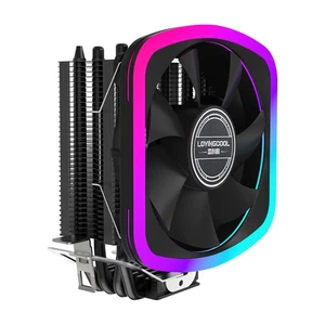 4-Tube Copper CPU Air Cooling Fans For AMD For Intel With ARGB Atmosphere Lamp - Afbeelding 1 van 20