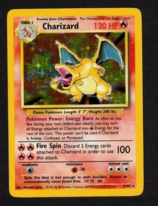 Pokemon Charizard - Base Set 004/102 / Holo Rare - LP-MP - Bild 1 von 2
