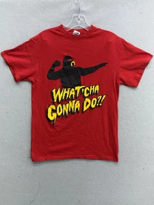 WWE Authentic Hulk Hogan Whatcha Gonna Do Brother Front Back Shirt Hulkamania M - Picture 1 of 9