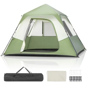 Pop up Tent Family Camping Tent for 6 Person Portable Instant Tent - Picture 1 of 8