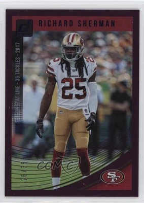 2018 Panini Donruss Stat Line Season /35 Richard Sherman #258 - Image 1 of 2