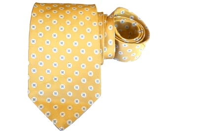 JOS A BANK MEN'S TIE YELLOW/GEOMETRIC WIDTH: 3.50" LENGTH: 59" - Image 1 of 3
