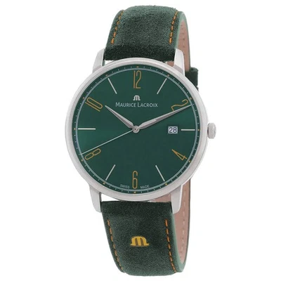 Relógio unissex Maurice Lacroix Eliros mostrador verde quartzo EL1118-SS001-620-5 - Imagem 1 de 3