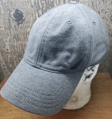 Nautica Slideback Hat Cap Gray Embroidered Logo Adjustable Unisex One Size - Image 1 of 4