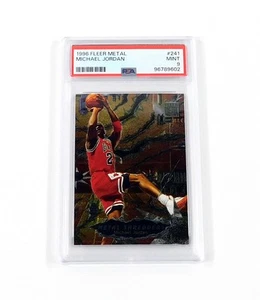 Fleer Metal Michael Jordan #241 Bulls 1996-97 PSA 9 - Imagen 1 de 2
