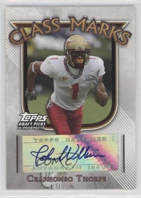 2005 Topps Draft Picks & Prospects Class Marks Craphonso Thorpe Rookie Auto RC - Image 1 of 2
