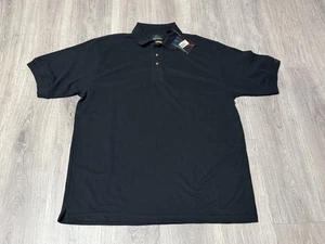 (NWT) GREG NORMAN Play Dry Black SS Polo Shirt Shark Men's Size L  + Grey shirt - Picture 1 of 9