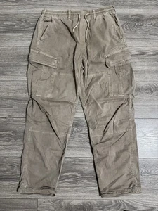 Pantalones relajados cargo beige flexibles American Eagle para hombre mezcla de algodón talla S - Imagen 1 de 15