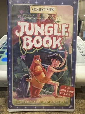 Jungle Book, VHS, 1994, Good Times, Vintage Rare Hard to find Collector's Item - Image 1 of 3