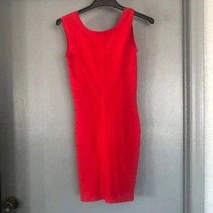 -Women's KARDASHIAN KOLLECTION Bodycon Cocktail Dress Red Sz XS sleeveless - Picture 1 of 5