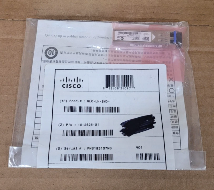 Cisco GLC-LH-SMD 10-2625-01 V01 1000BASE-LX/LH SFP Transceiver Module