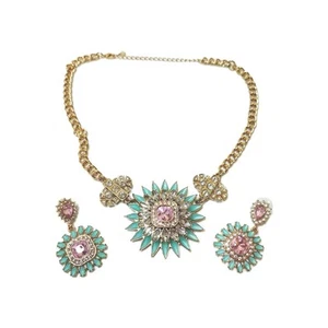 Banana Republic Cool & Chic Strass Statement Halskette & Ohrringe Set - Bild 1 von 8
