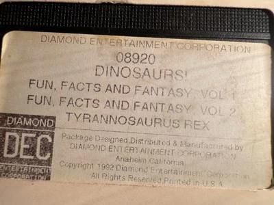 1992 DINOSAURS! TYRANNOSAURS REX ANCIENT EXTINCT REPTILES APEX CARNIVORE - Image 1 of 4