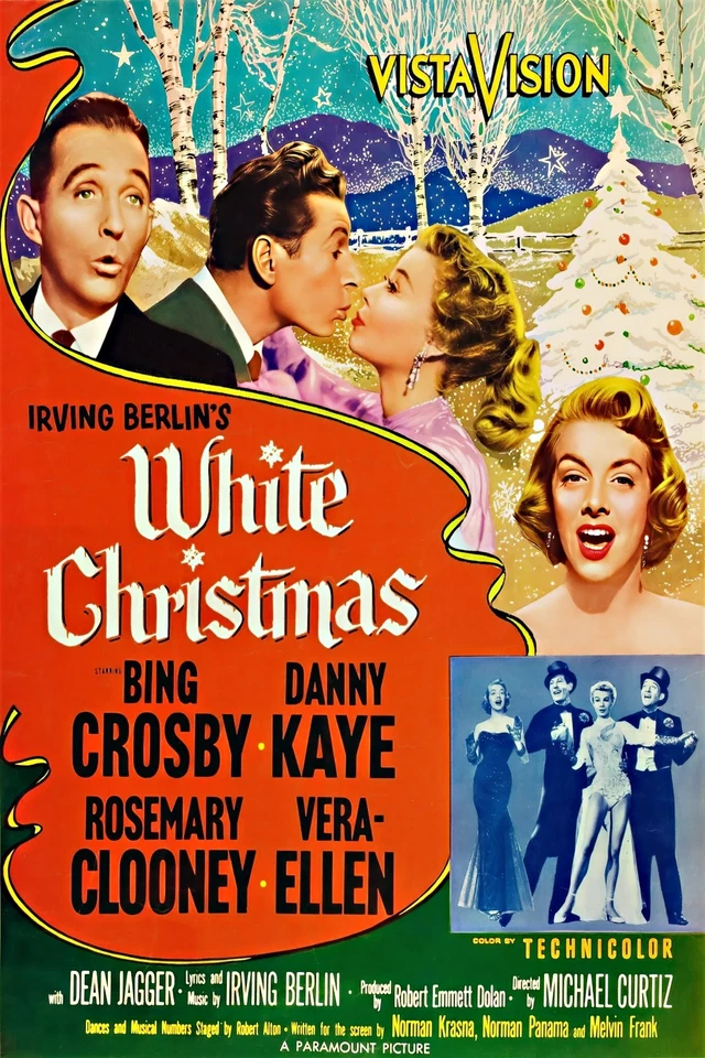 Pôster de filme White Christmas 1954 Bing Crosby FEITO NOS EUA #5 - Imagem 1 de 1