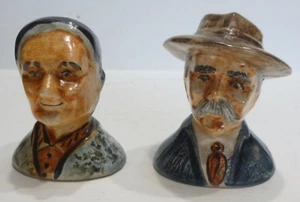 Saliera Pepiera IN Ceramica Bruno - Coppia Contadini - Picture 1 of 5