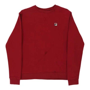 Age 14 Fila Sweatshirt - Large Red Cotton Blend - Picture 1 of 9