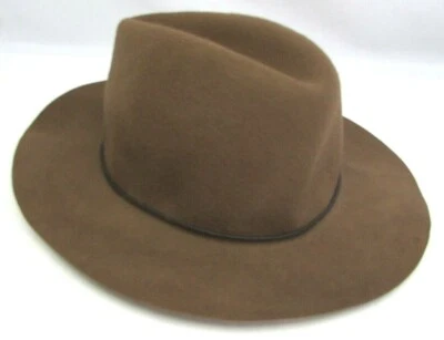 Sombrero Kohls APT 9 Mujer Bandas Flojo Fedora Fieltro Necana Tostado Marrón 100% Lana NUEVO Foto 1 de 4