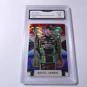 DANIEL HEMRIC 2017 SELECT RED WHITE BLUE PRIZM ROOKIE RC # 206/299 GRADED 10 - Picture 1 of 2