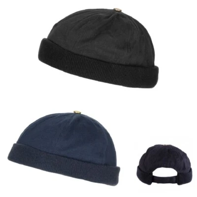 PRO COMPANY Cap ohne Schild Klettverschluss Kappe Biker Herren Seemann Matrosen Mütze NEU