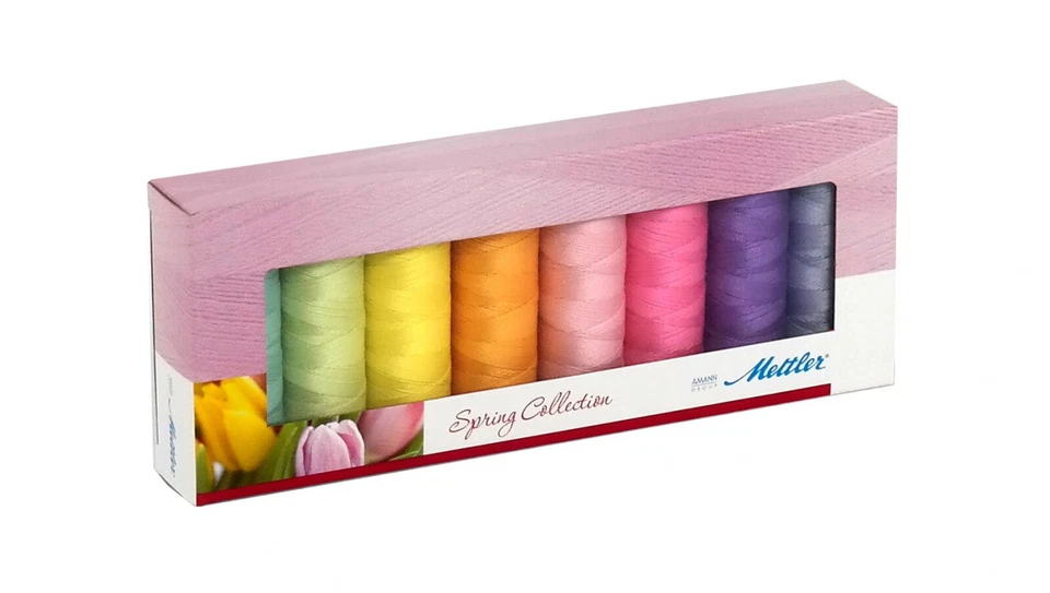 Mettler Silk Finish Cotton 8 Spools Spring Thread Kit SF8SPRING-KIT - Image 1 of 1