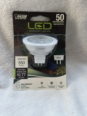 Feit Electric 50-Watt / 12-Volt LED Landscape Light w/GU5.3 Base New - Image 1 of 2