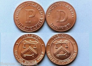 Seltenes Set 1982-08 PHILADELPHIA & DENVER US NEUWERTIG Münze Token Medaille MS UNC Lot - Bild 1 von 3